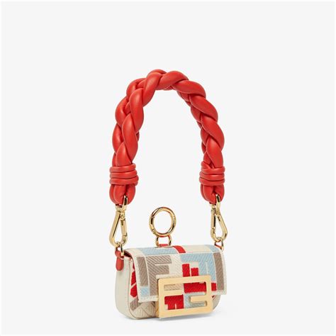 fendi nano leather baguette charm|fendi abc charm.